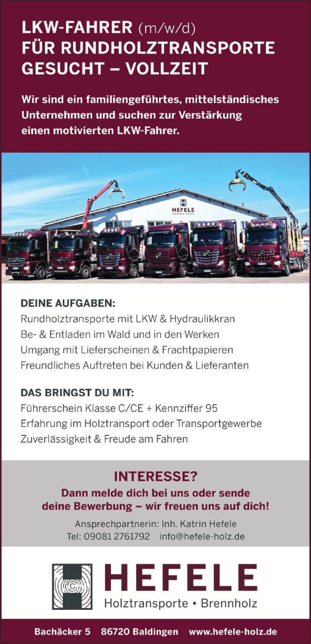Hefele Holztransporte