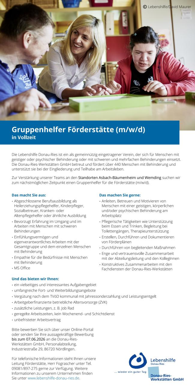 Lebenshilfe Donau-Ries Werkstätten 