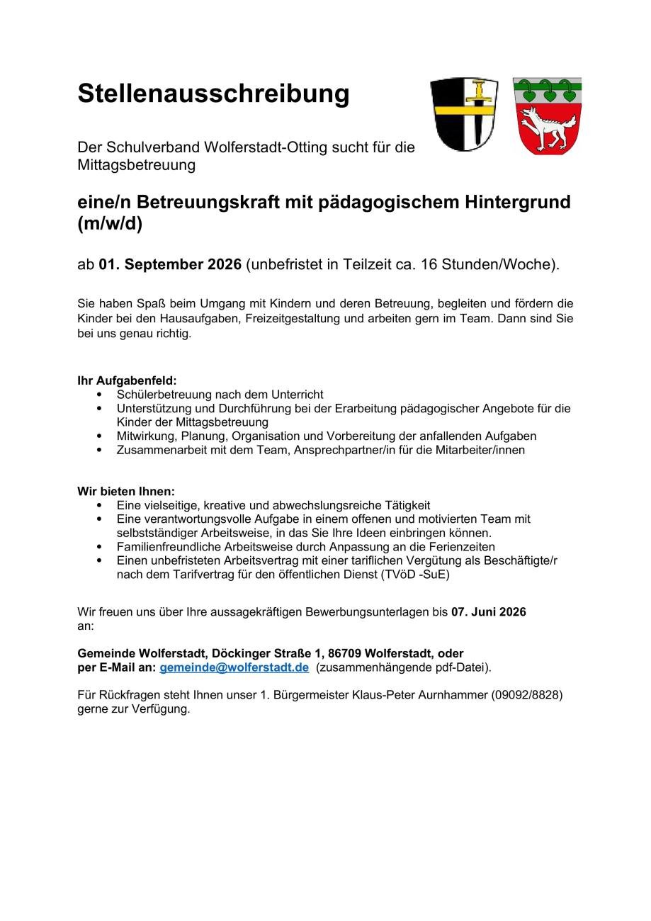 Gemeinde Wolferstadt