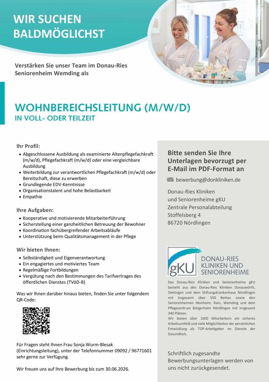 Donau-Ries Kliniken und Seniorenheime gKU