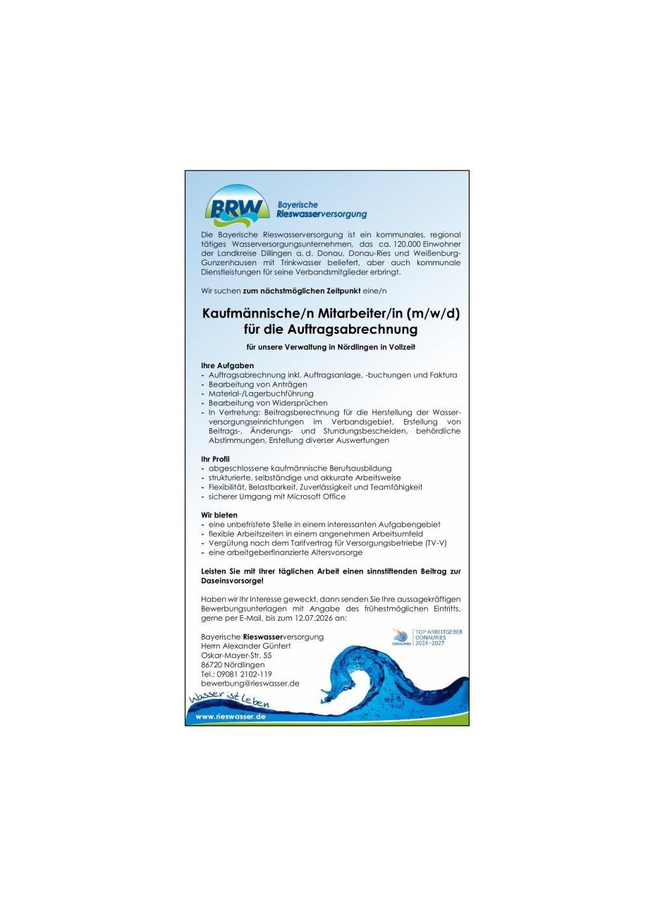 Bayerische Rieswasserversorgung