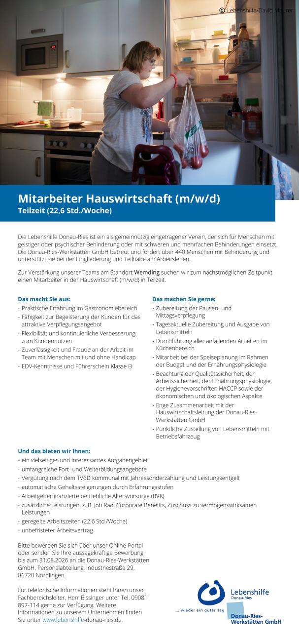 Lebenshilfe Donau‑Ries‑Werkstätten GmbH