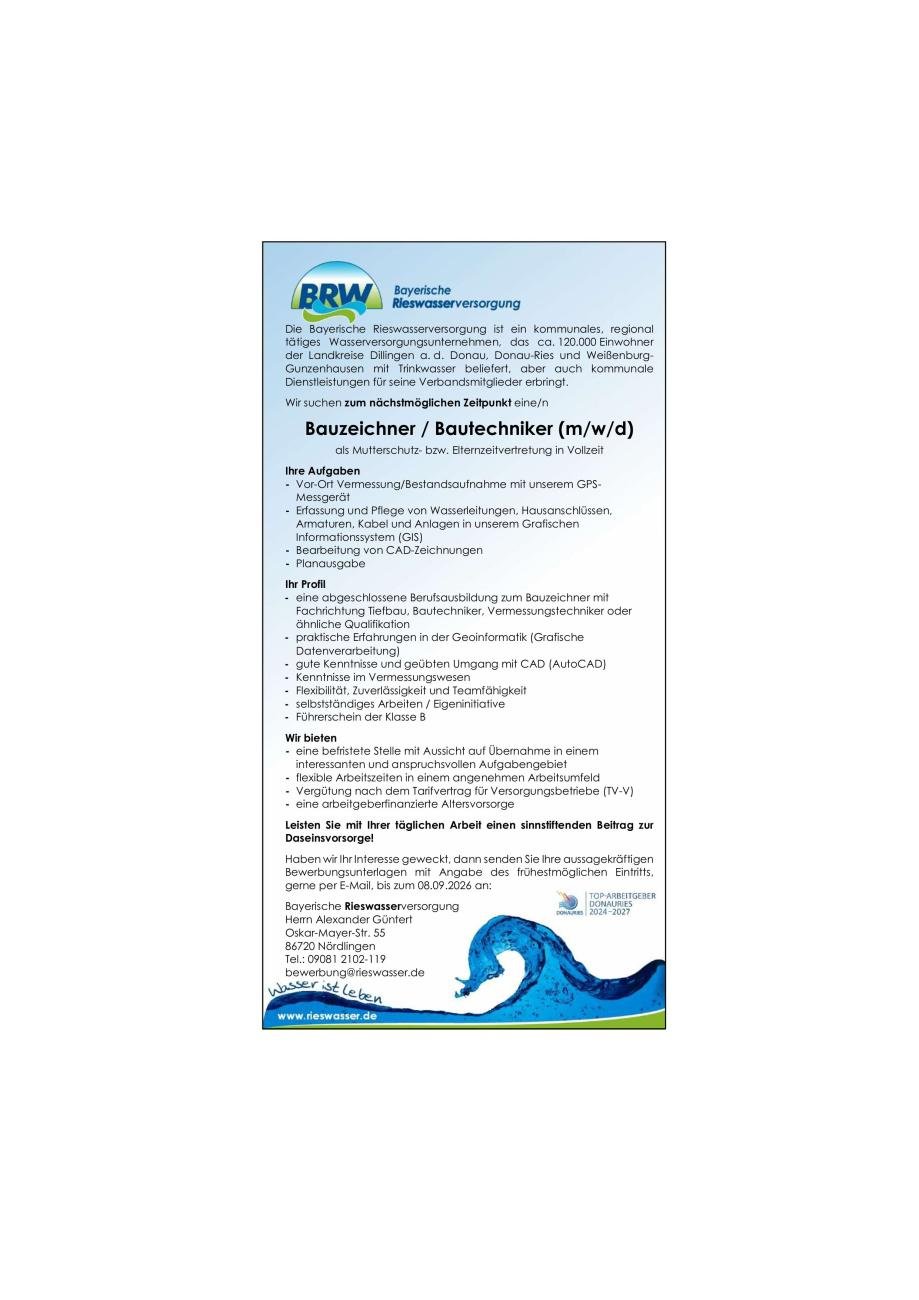 bayerische Rieswasserversorgung 