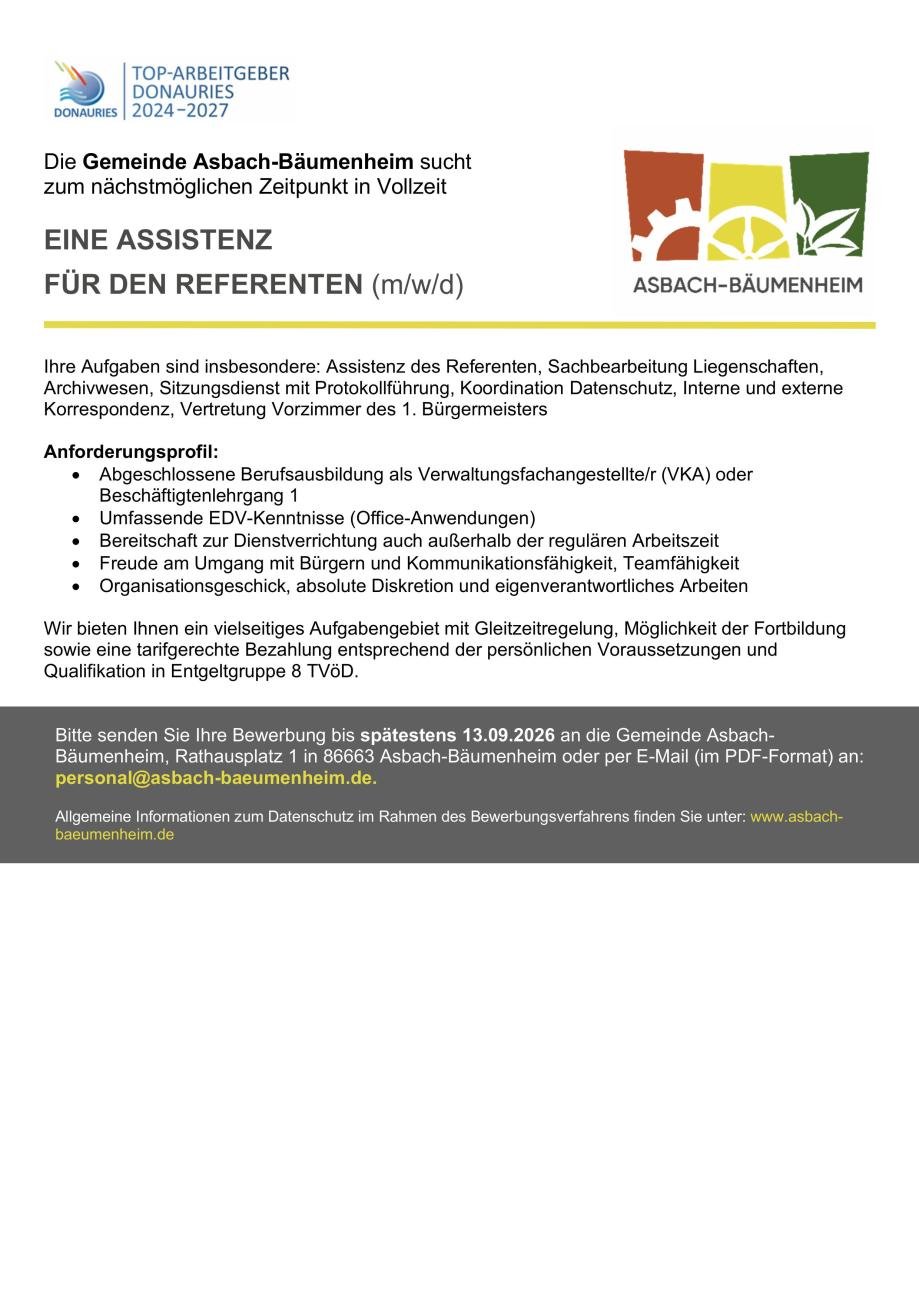 Gemeinde Asbach-Bäumenheim