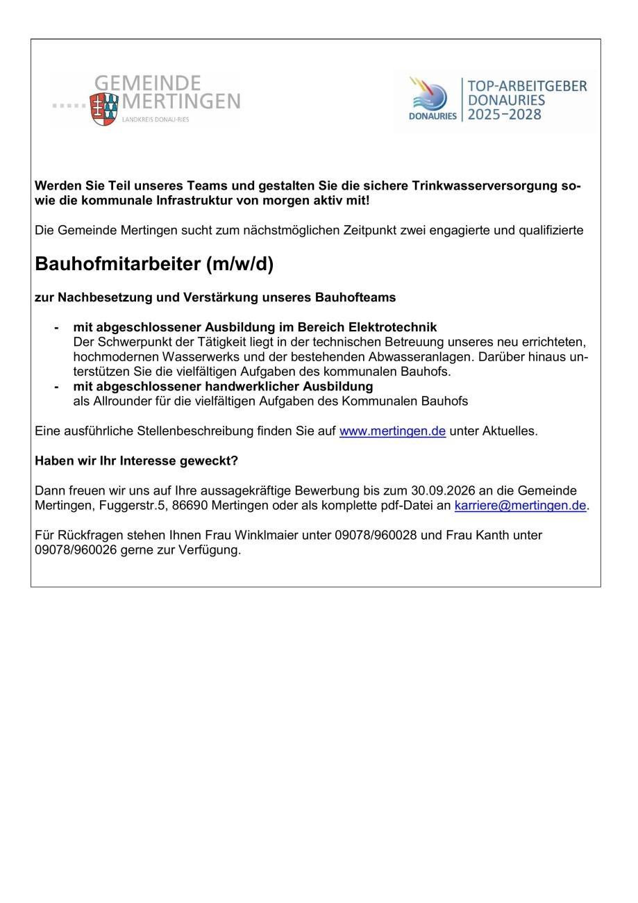 Gemeinde Mertingen