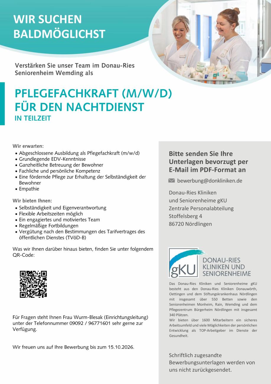 Donau-Ries Kliniken und Seniorenheime gKU