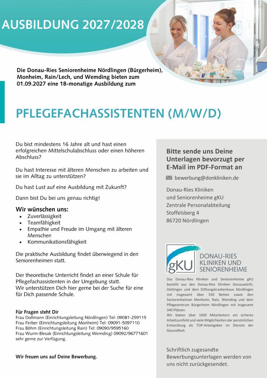 Donau-Ries Kliniken und Seniorenheime gKU