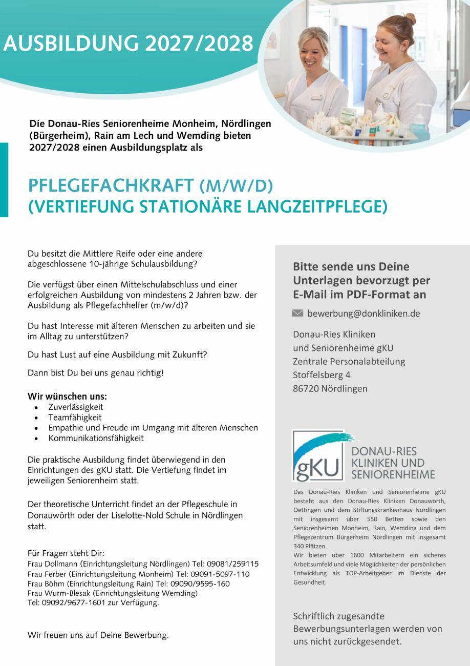 Donau-Ries Kliniken und Seniorenheime gKU